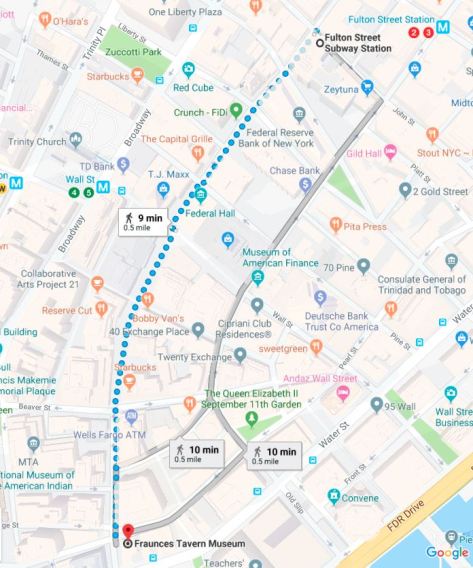 directions from Fulton Street Subway
